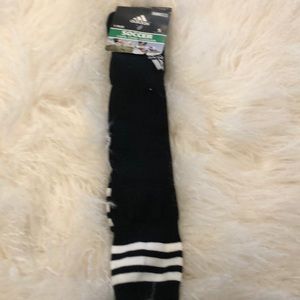 Adidas soccer black and white socks - new